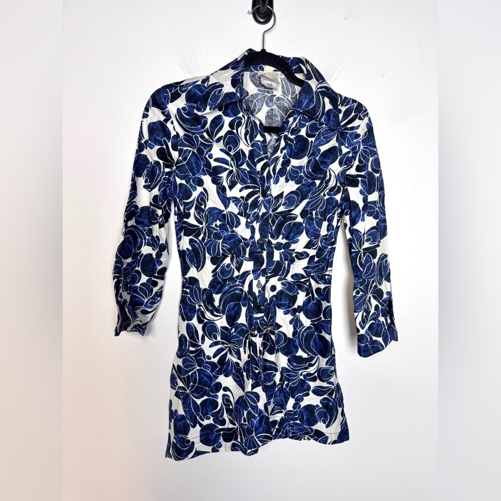 Finley Isis Tunic blue floral small